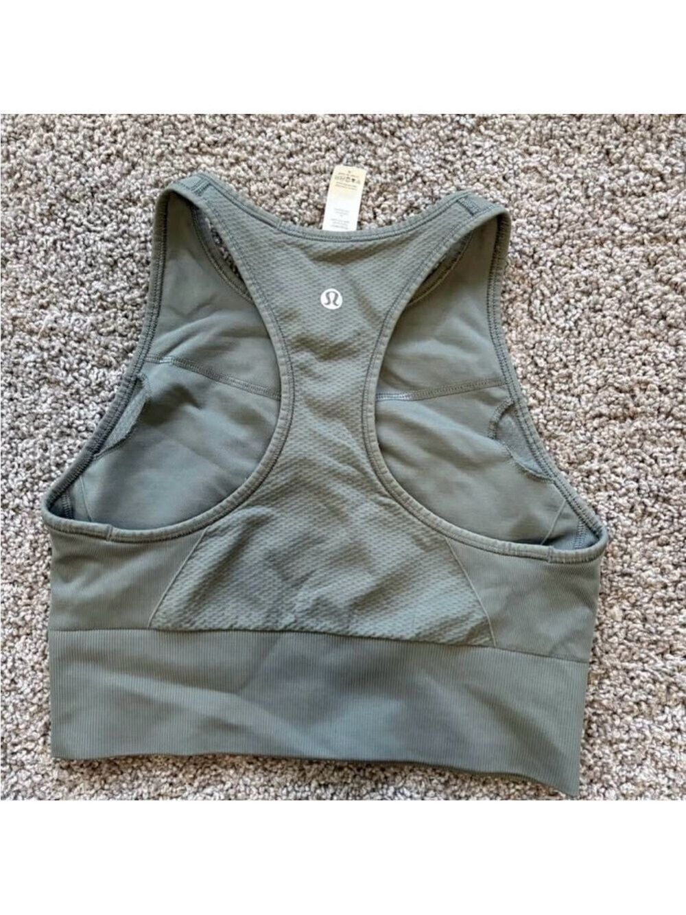 lululemon athletica Olive Green Sports Bra - ladies size 6